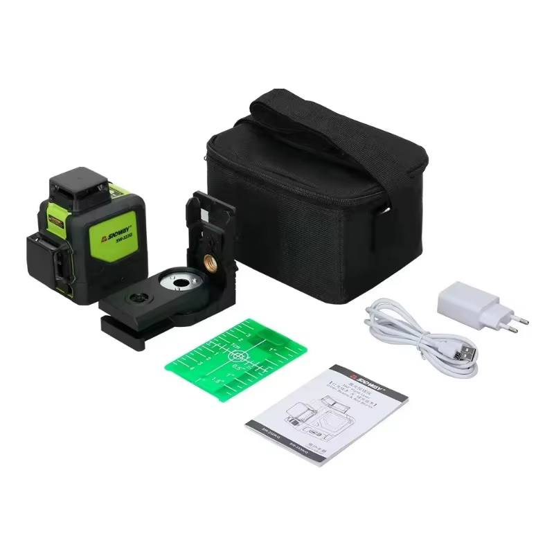 SNDWAY niveau Laser 12 lignes verticale horizontale haute précision automatique auto-nivelant 360 degrés rotatif croix faisceau vert Nivel