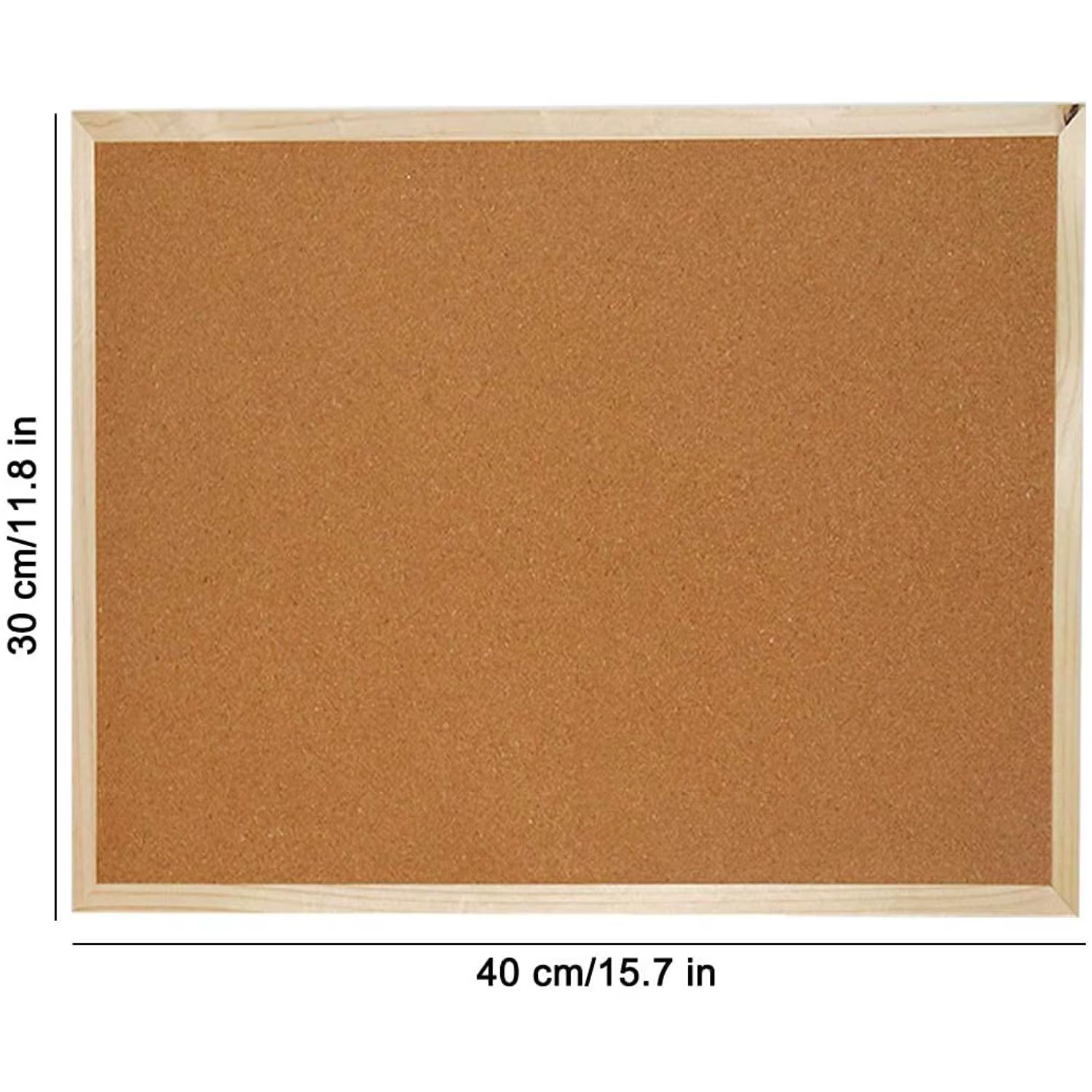 Panneau d'affichage de photos d'annonce de panneau de liège de cadre rétro, 12x16 pouces, affichage de menu de mémo d'école de chambre de bureau