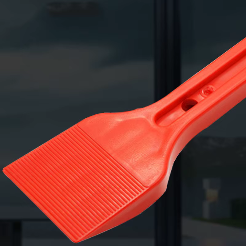 Lève-vitre et racloir double vitrage robuste en plastique ABS, conception colorée jaune/rouge pour vitrage de fenêtre