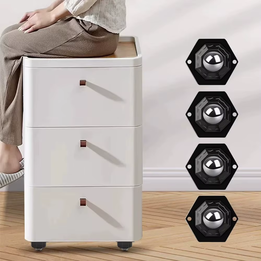 Roulettes universelles auto-adhésives