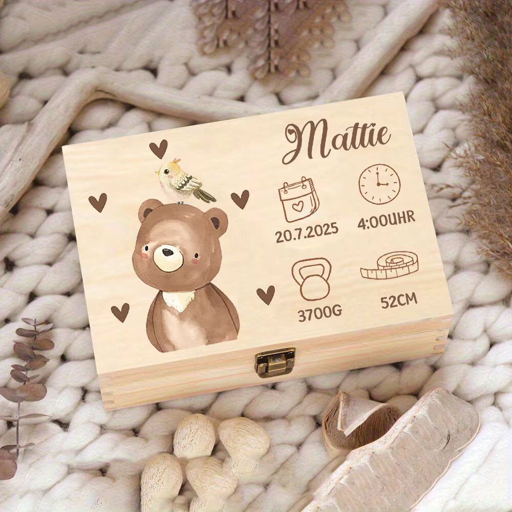 Boîte à souvenirs d'animaux personnalisée