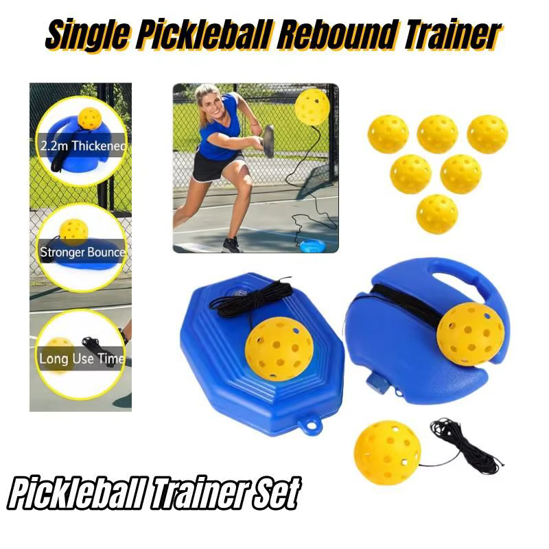 Ballon d'entraînement de pickleball avec cordon