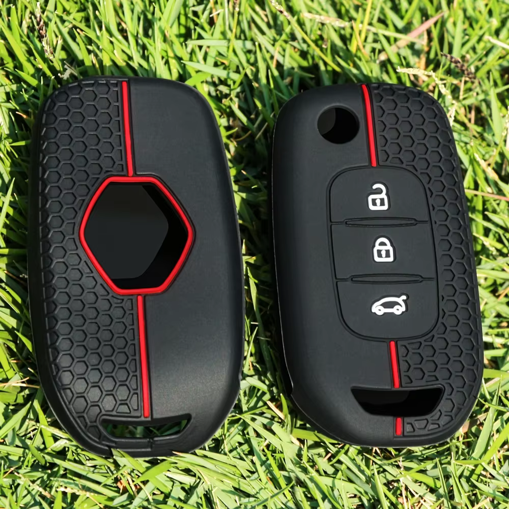 Juste de clé de voiture en silicone pour Renault