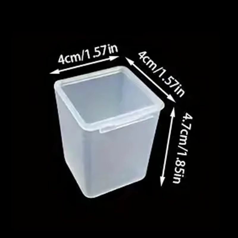 Ensemble de 10 boîtes de rangement en plastique transparent avec couvercles - Contenants d'organisation