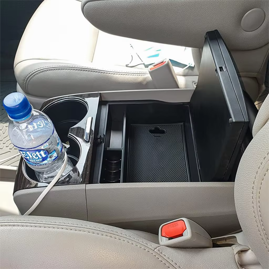 Console centrale Accoudoir Boîte De Rangement Pour Toyota Sienna 2011 2012 2013 2014 2015 2016 2017 2018 2019 2020 Changement de vitesse Plateau Organisateur