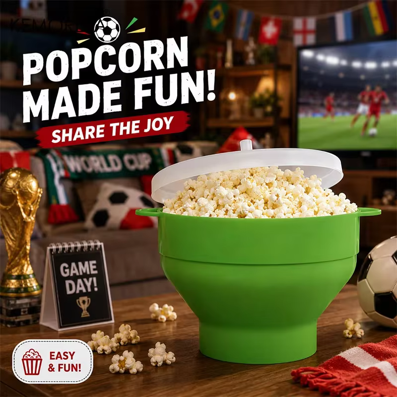 1 appareil à pop-corn pour micro-ondes - 3L grande capacité