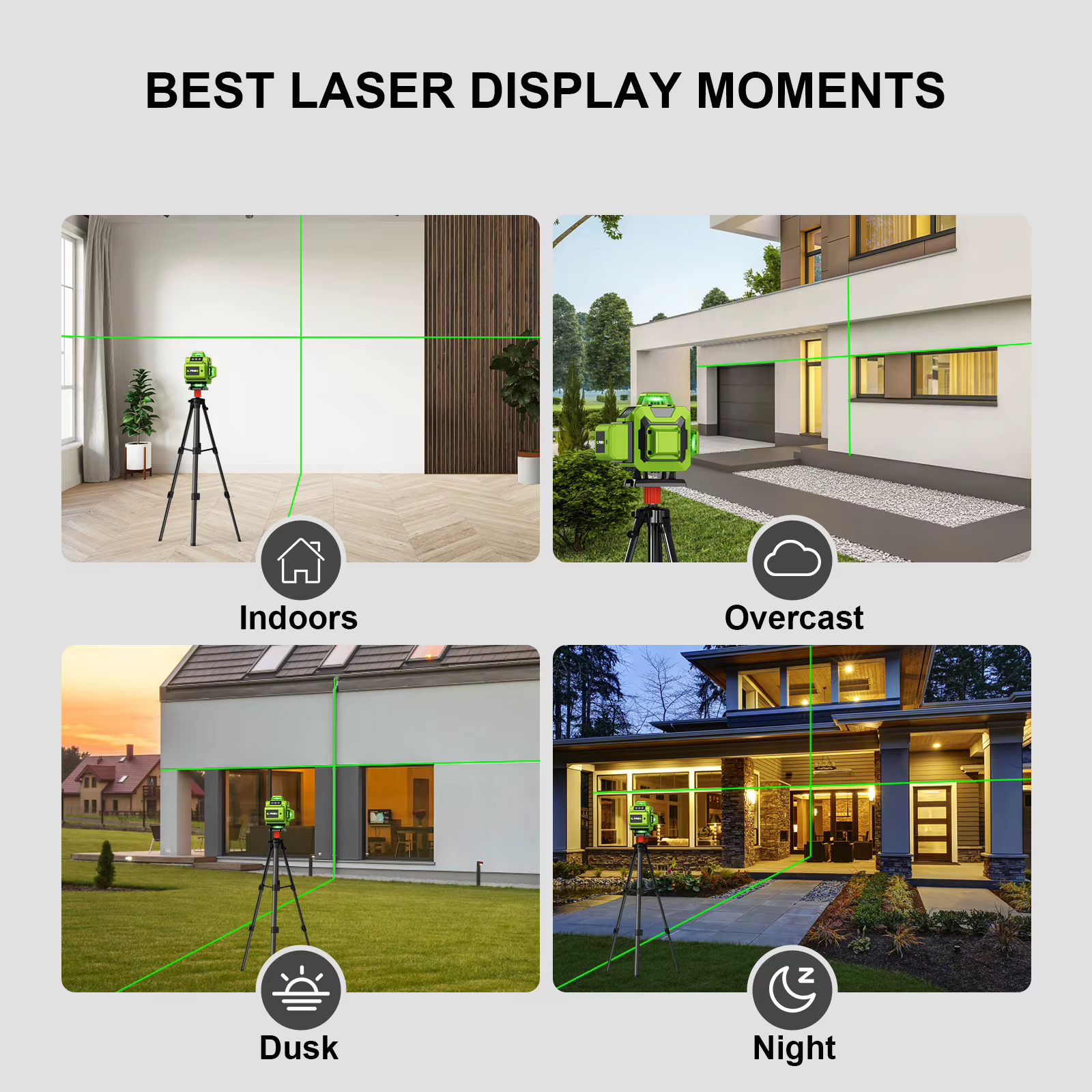 Lfine Laser Niveau 4D 16 Lignes avec Trépied de 39