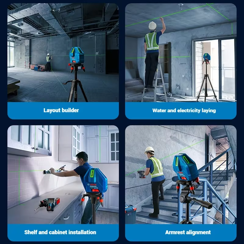  Niveau laser Bosch GLL 50-15 XG à faisceau vert avec pointe plombante