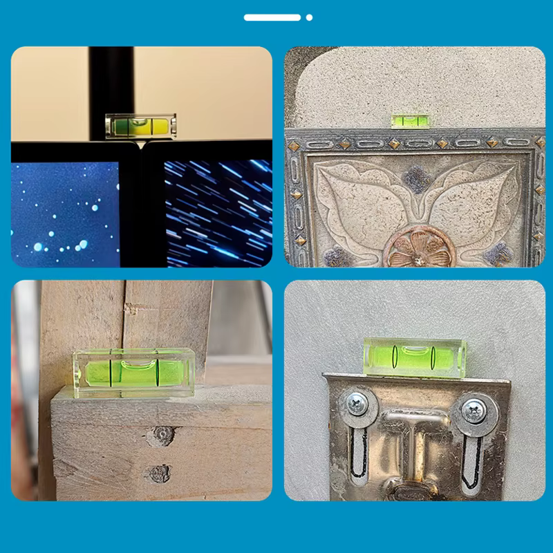 Mini niveaux à bulle carrés cylindriques