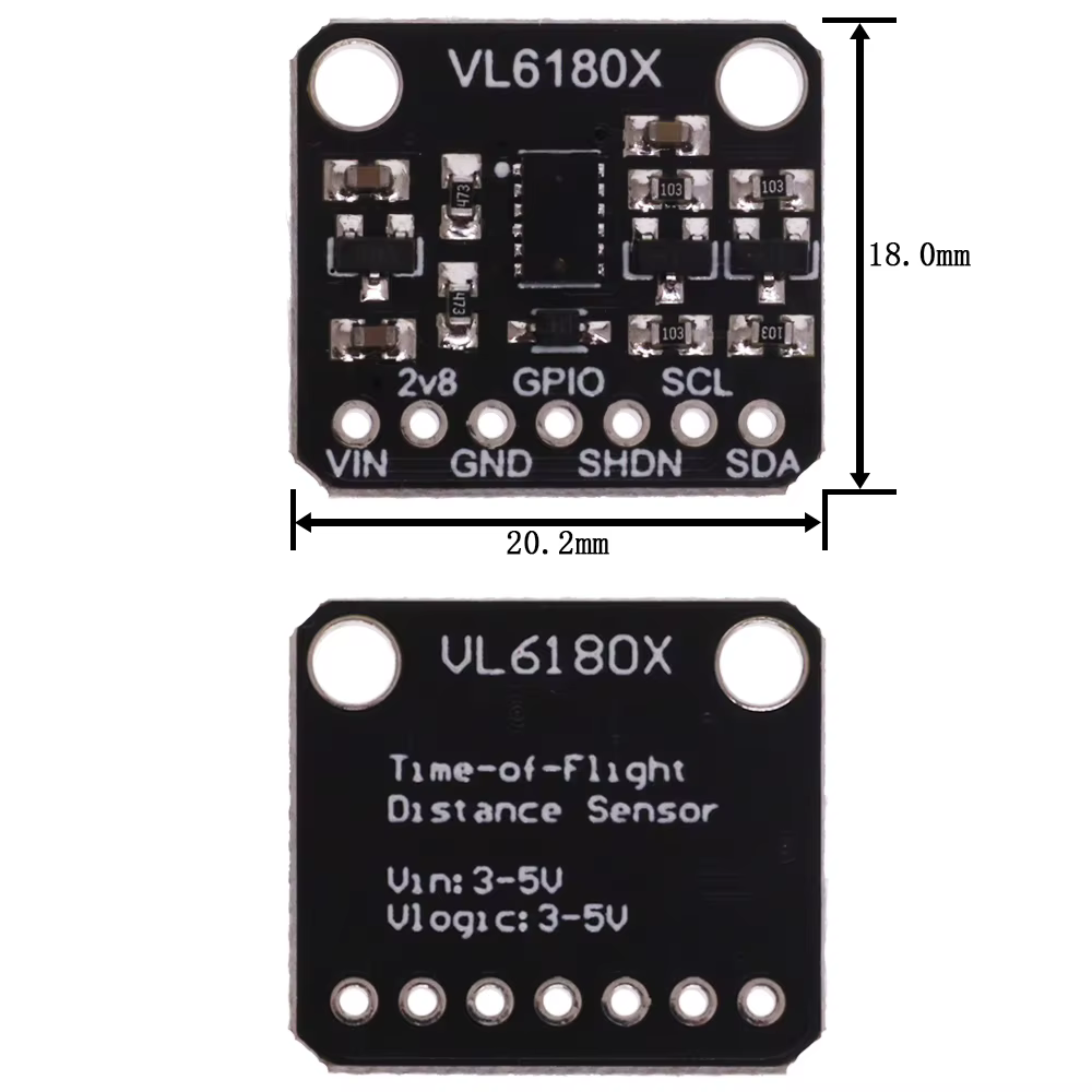 Module de capteur optique de télémétrie VL6180 VL6180X pour Arduino, interface I2C, 3.3V 5V, reconnaissance de geste