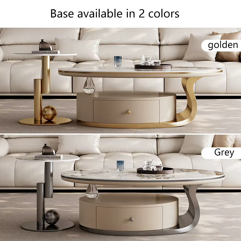 Petite table basse naren acier inoxydable