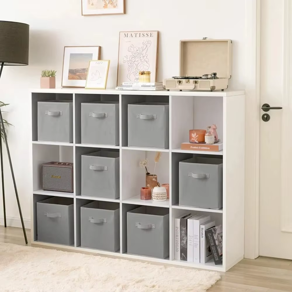 Boîte de rangement Cube Non tissée pliable, 1 pièce, fournitures pour la maison, garde-robe, gain de place pour jouets, vêtements, organisateur de rangement de bureau