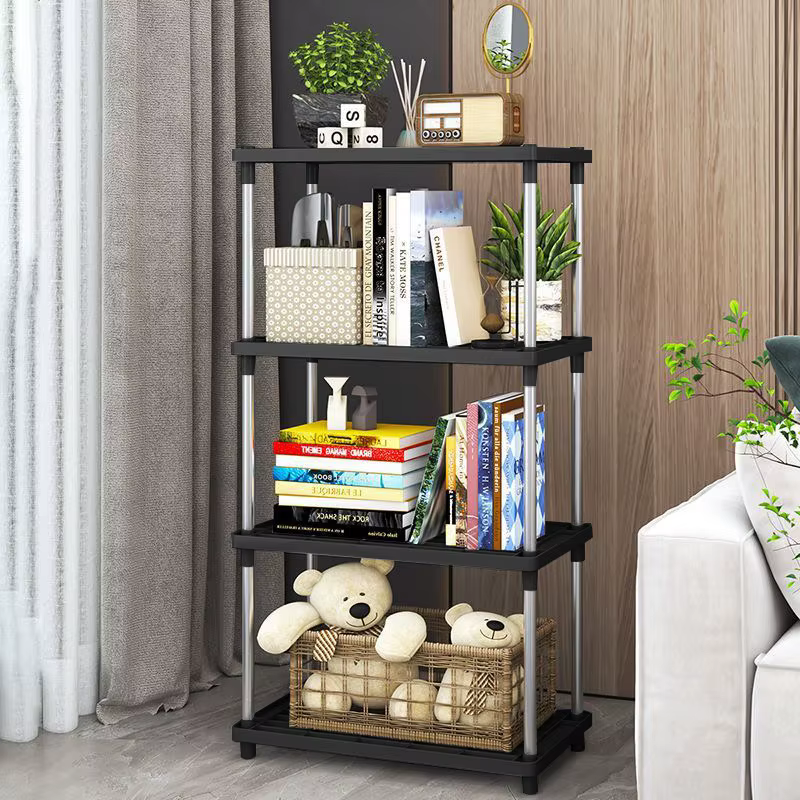 Étagère de rangement multifonctionnelle à quatre niveaux pour salle de bain