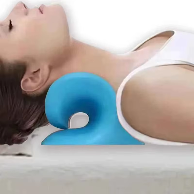Oreiller de massage cervical pour usage domestique, pression des doigts par gravité portable, correction du cou, protection cervicale et aide au sommeil