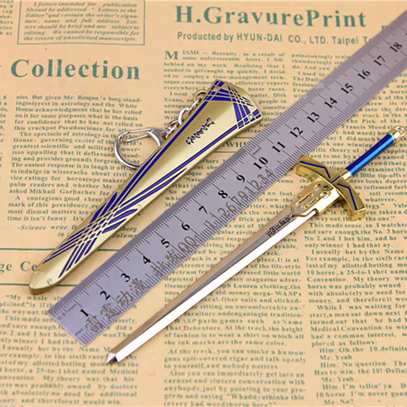 16 cm Excalibur Fate/stay night Saber King Arthur Métal Épée Périphériques De Jeu Armes Miniatures Ornement De La
