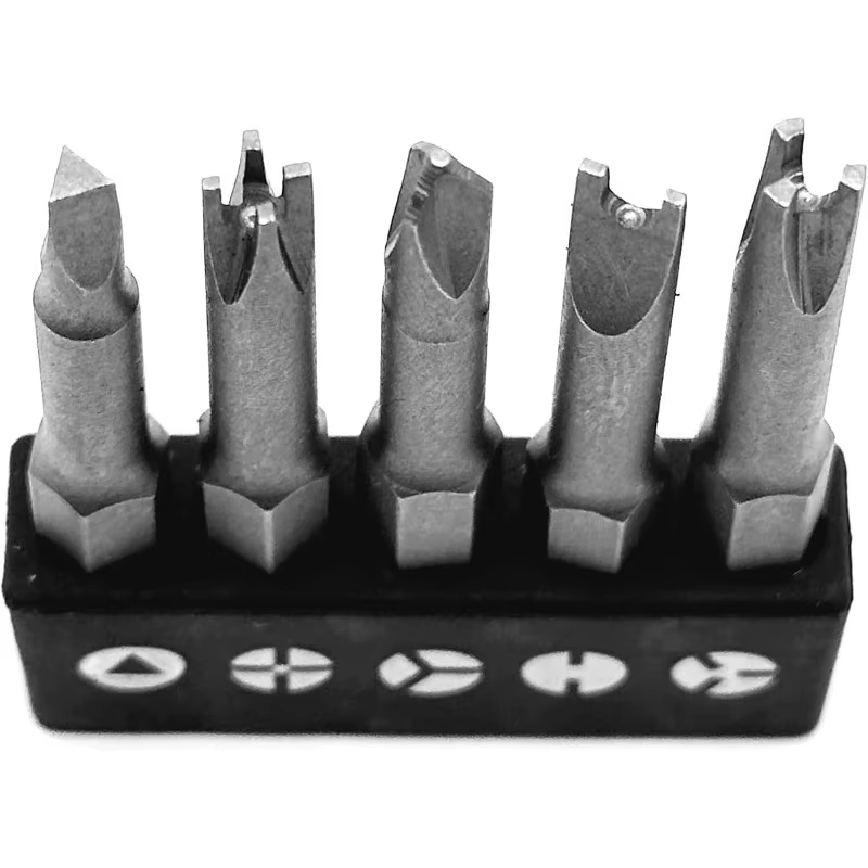 Jeu d'embouts d'insertion de tournevis de forme spéciale en 5 formes différentes