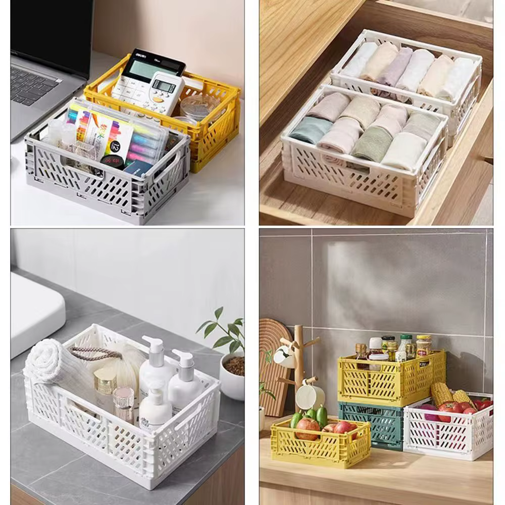 Caisse de rangement pliable et empilable S/M/L