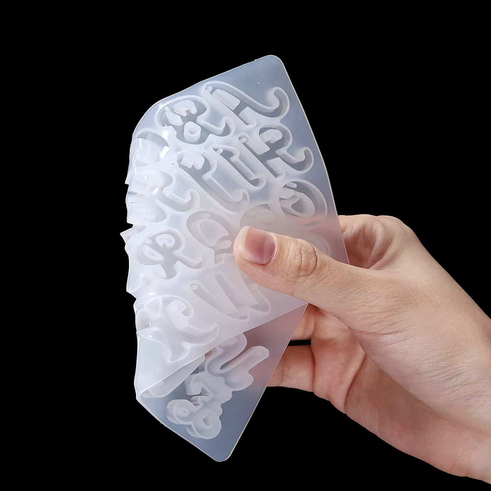 Alphabet résine époxy Silicone moule lettre numéro