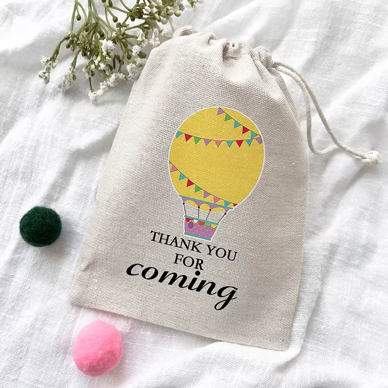 Sacs cadeaux à thème de ballon à air chaud pour enfants