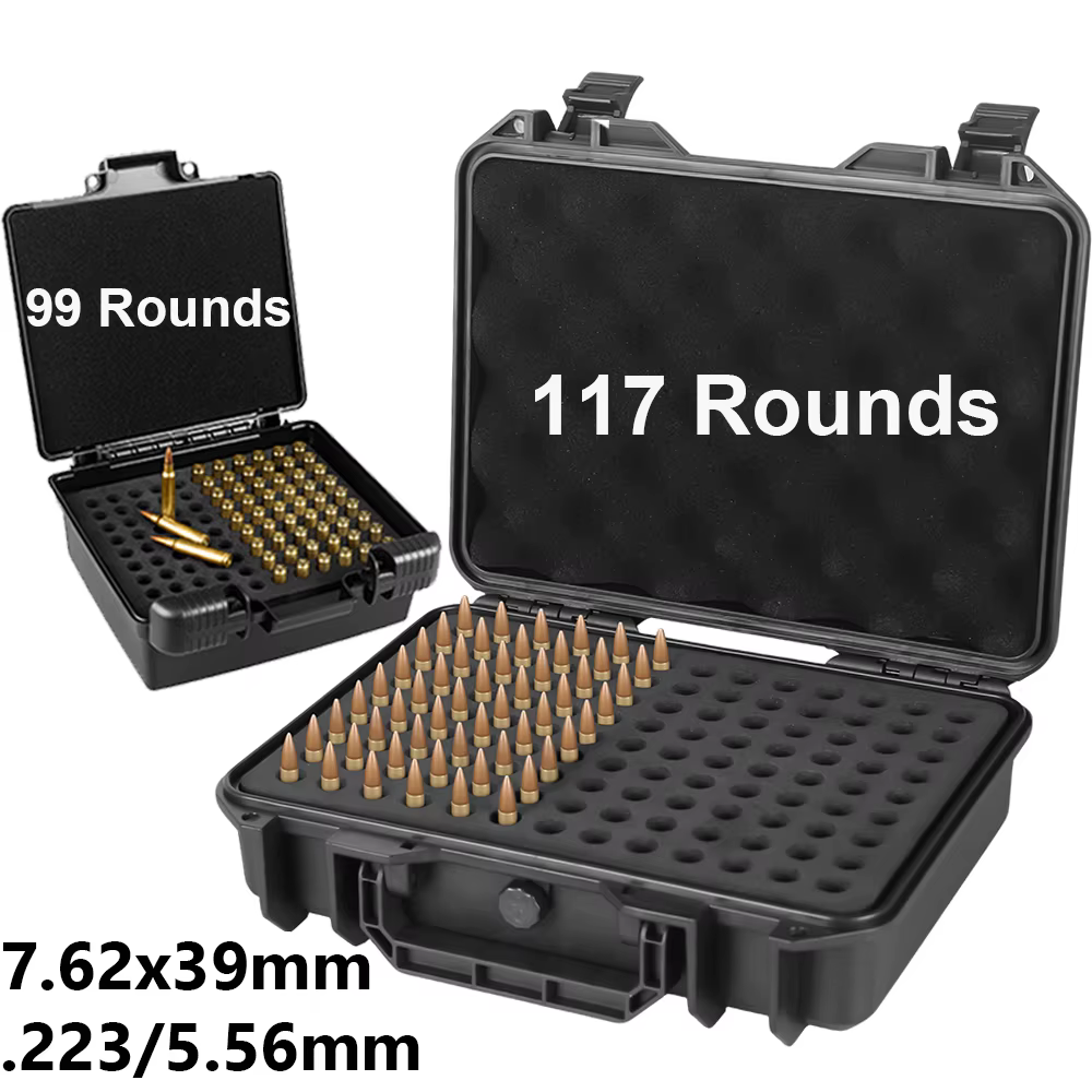 7.62x39 5.56mm 223 boîte à munitions boîtier de balle 117/99 tours support
