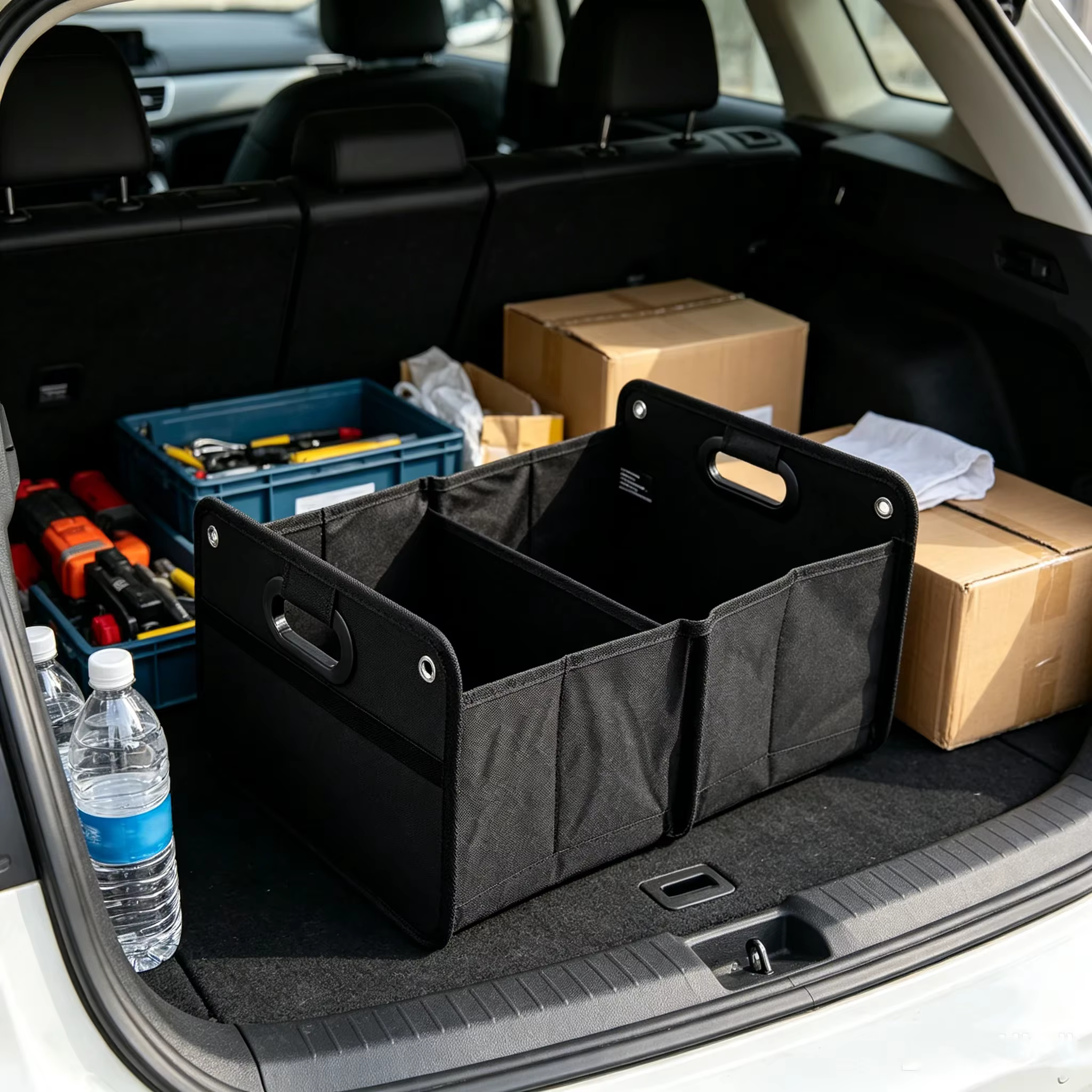 Boîte de rangement portable en tissu Oxford