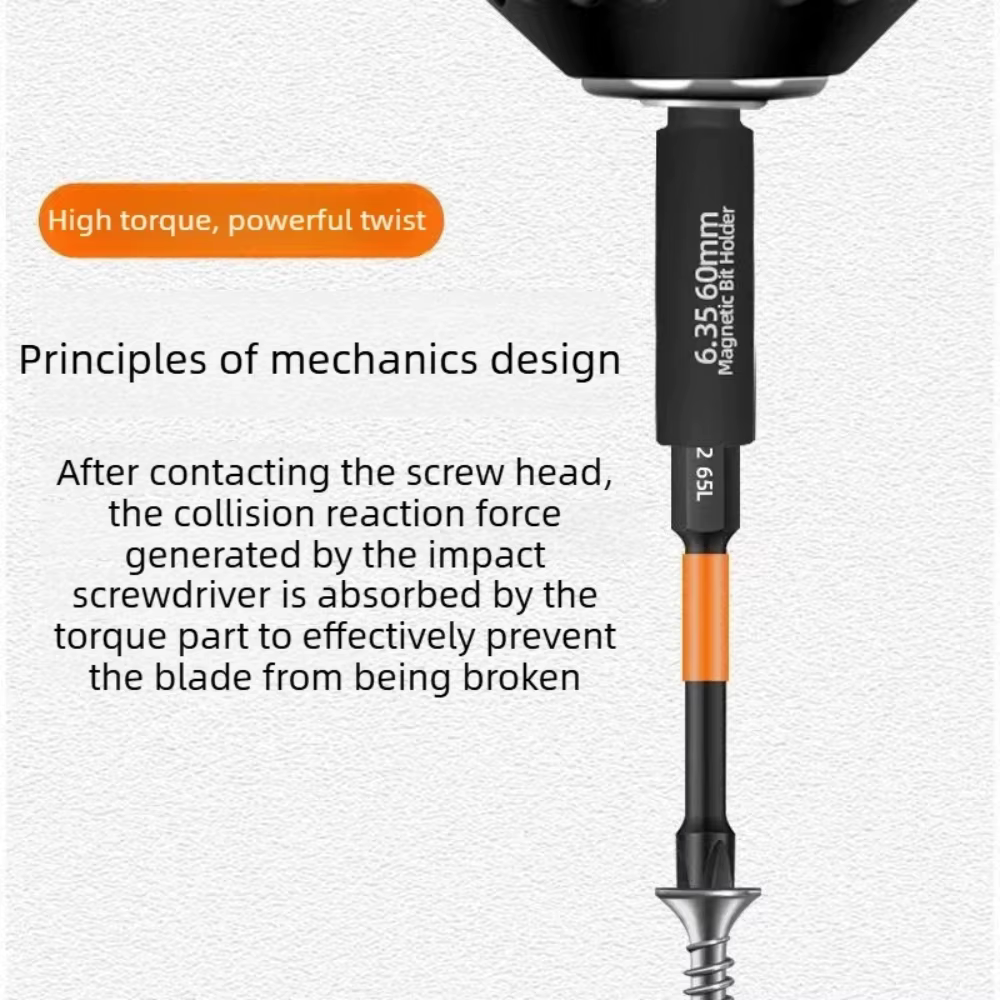 Tige d'extension magnétique pour embouts de tournevis 60 mm