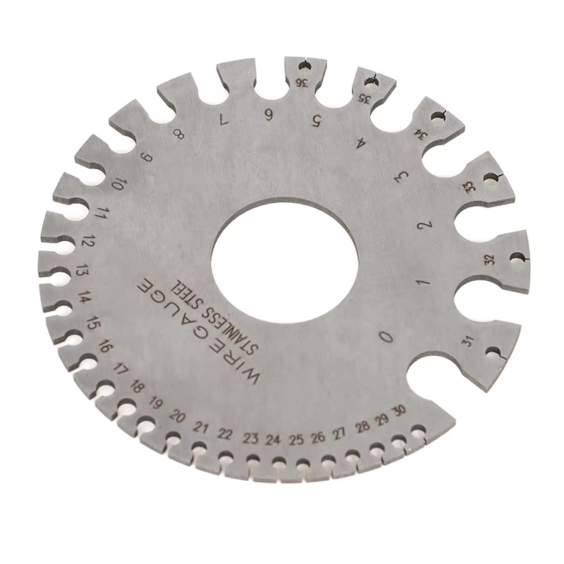 Jauge de fil en métal, jauge de diamètre de fil rond, instrument de mesure
