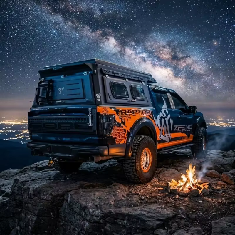 Tente de camping pour camionnette, coque rigide, personnalisée, intégrée, auvent en aluminium pour pick-up, toit automatique escamotable, tente pour pick-up, compatible avec Ford Ranger