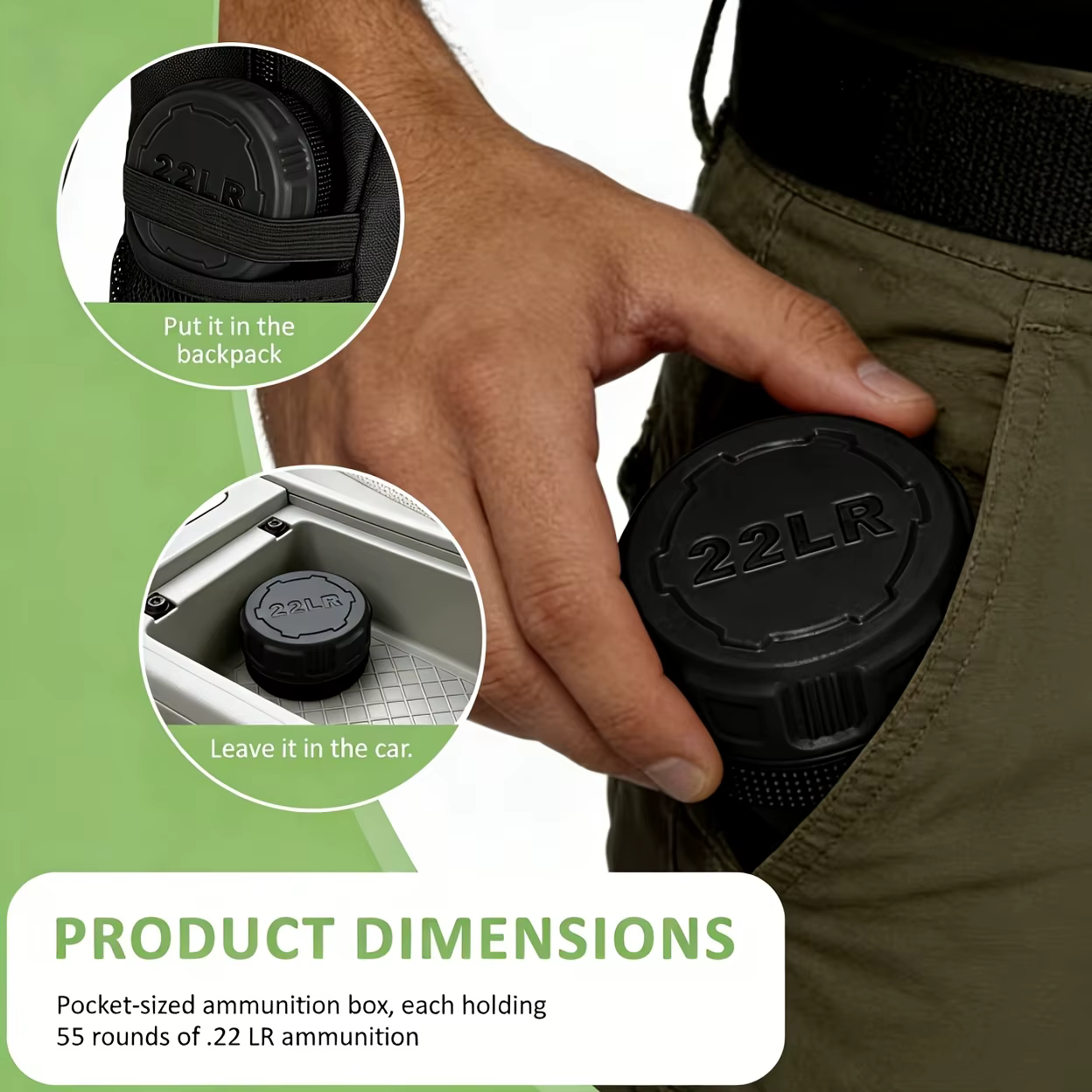 Boîte de rangement compacte et durable pour munitions