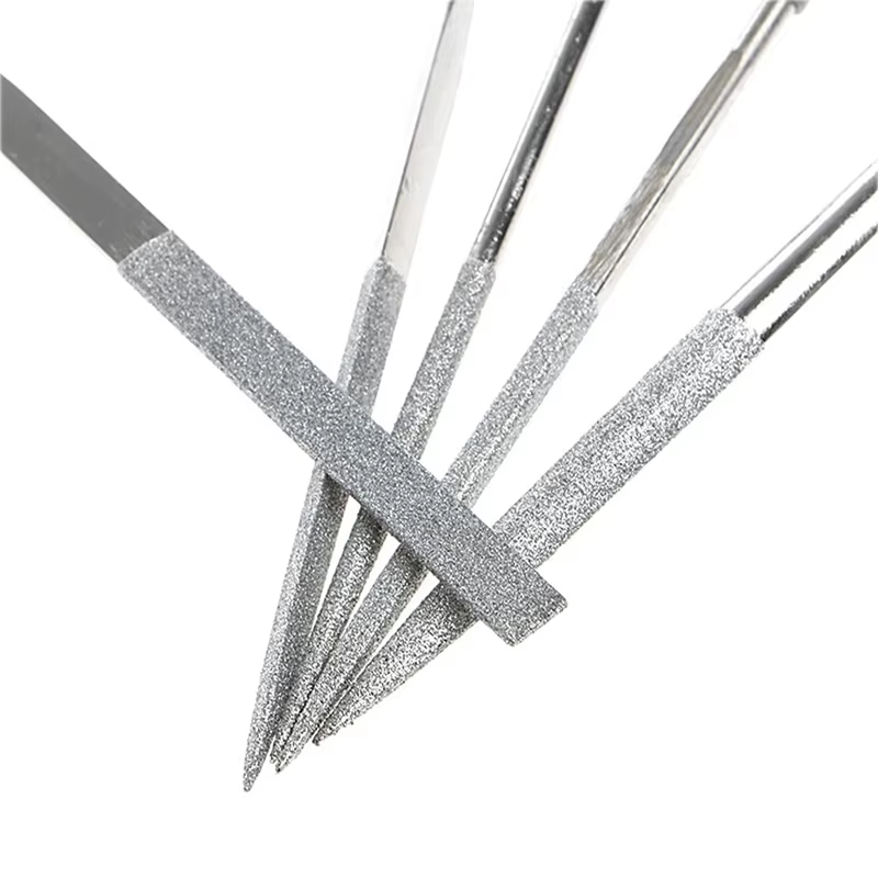 10 pièces diamant aiguille fichier ensemble 3x140mm Mini