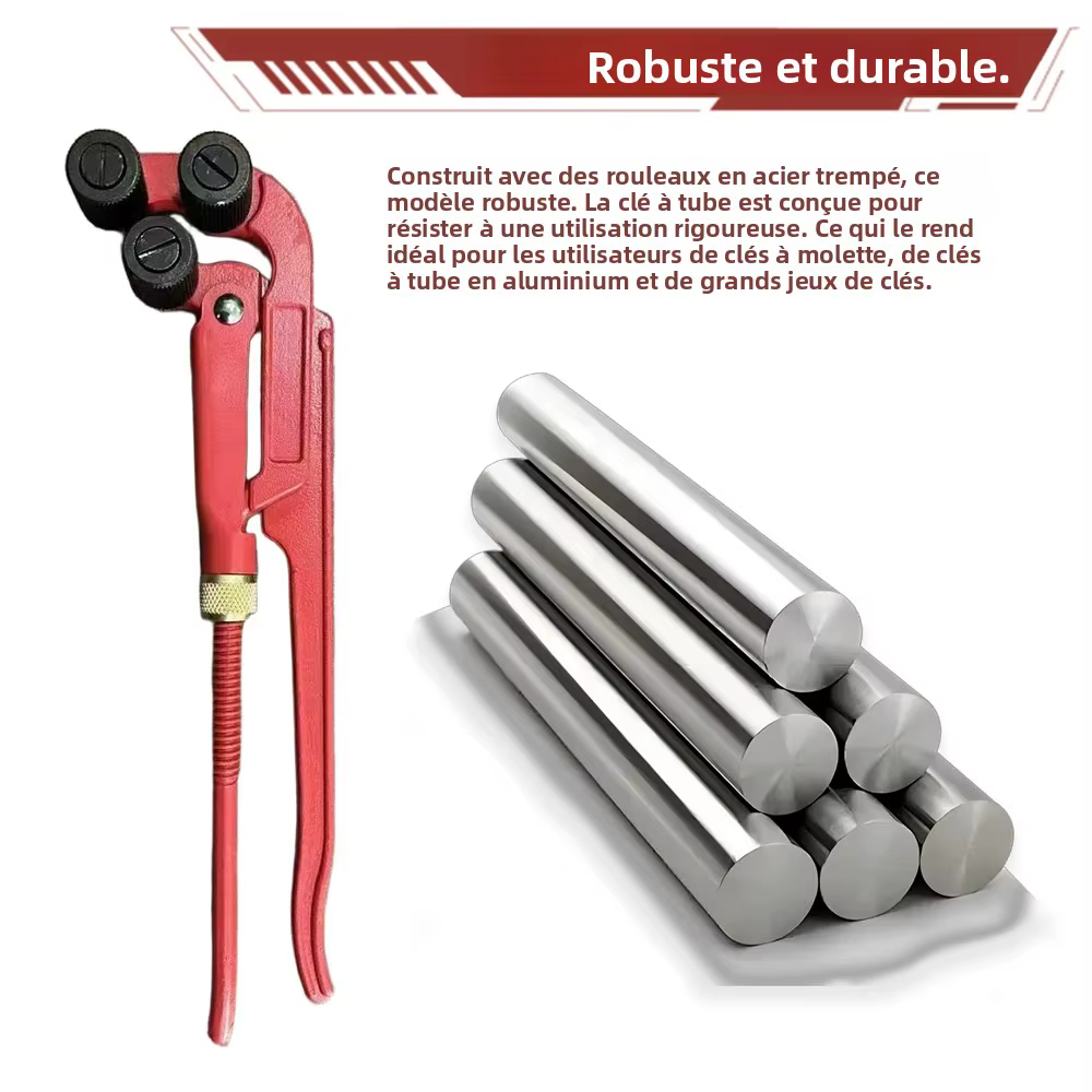 Clé à tuyau à filetage grossier pour tuyaux de 3/8 "à 2"