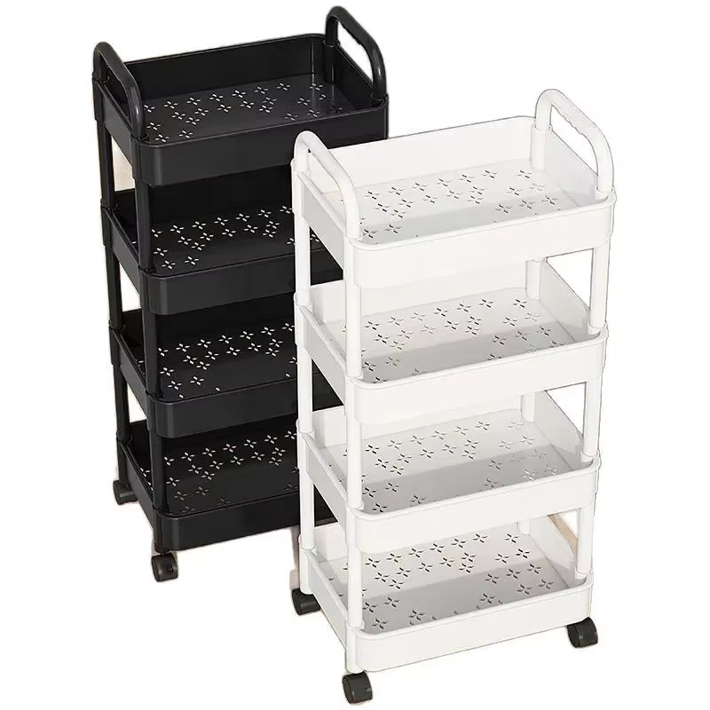 Étagère de rangement multifonctionnelle blanche à 5 niveaux