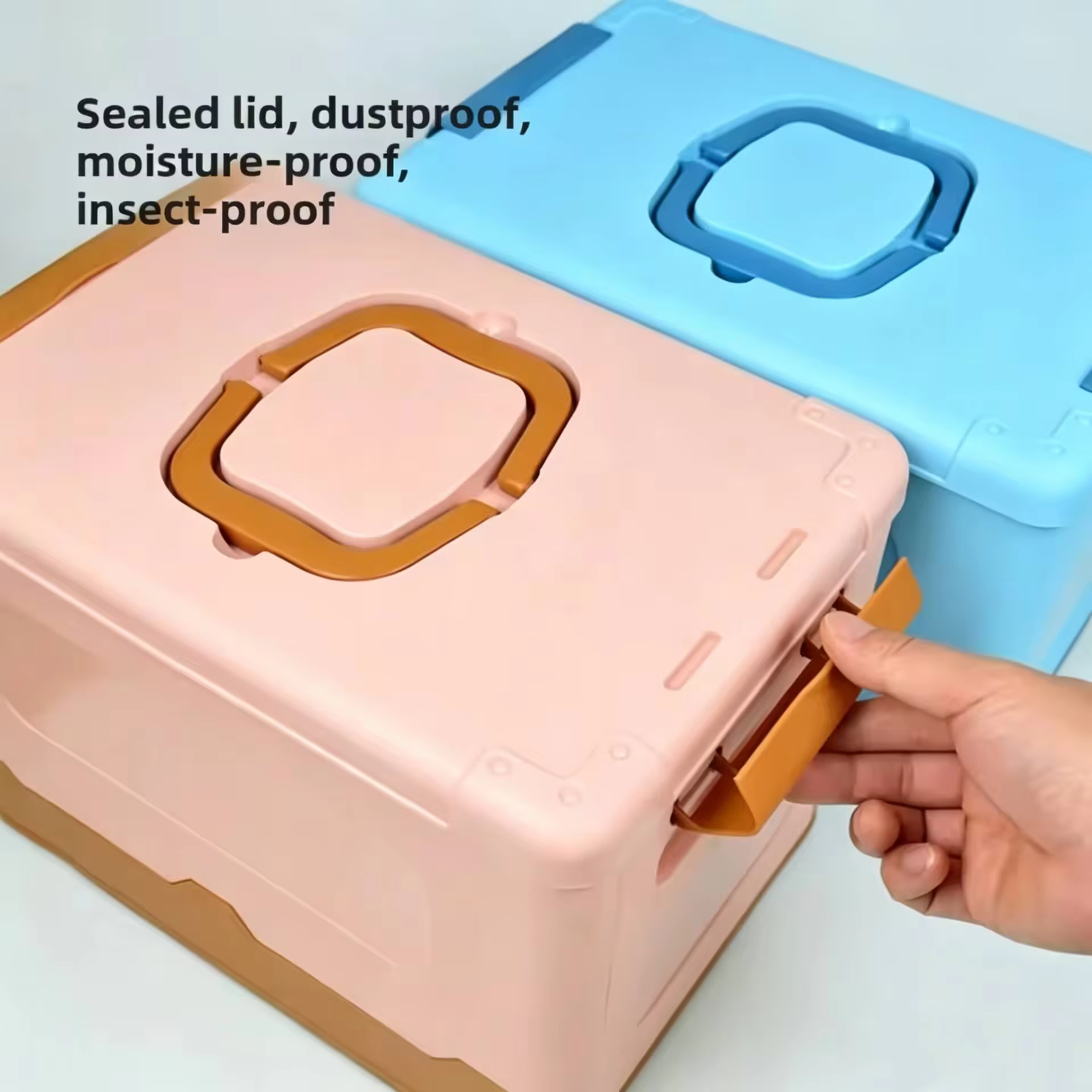 Boîte de rangement pliable avec couvercle
