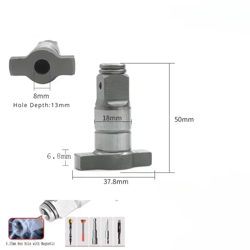 2 pièces pour Parkside 1/2 18mm accessoires enclume clé à chocs tournevis changement Performance Milwaukee M18 broche de pilote de carburant