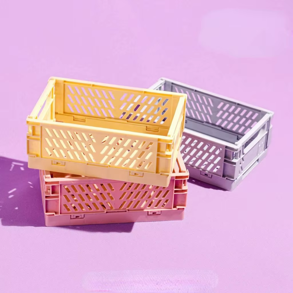 Boîte de rangement pliable en plastique