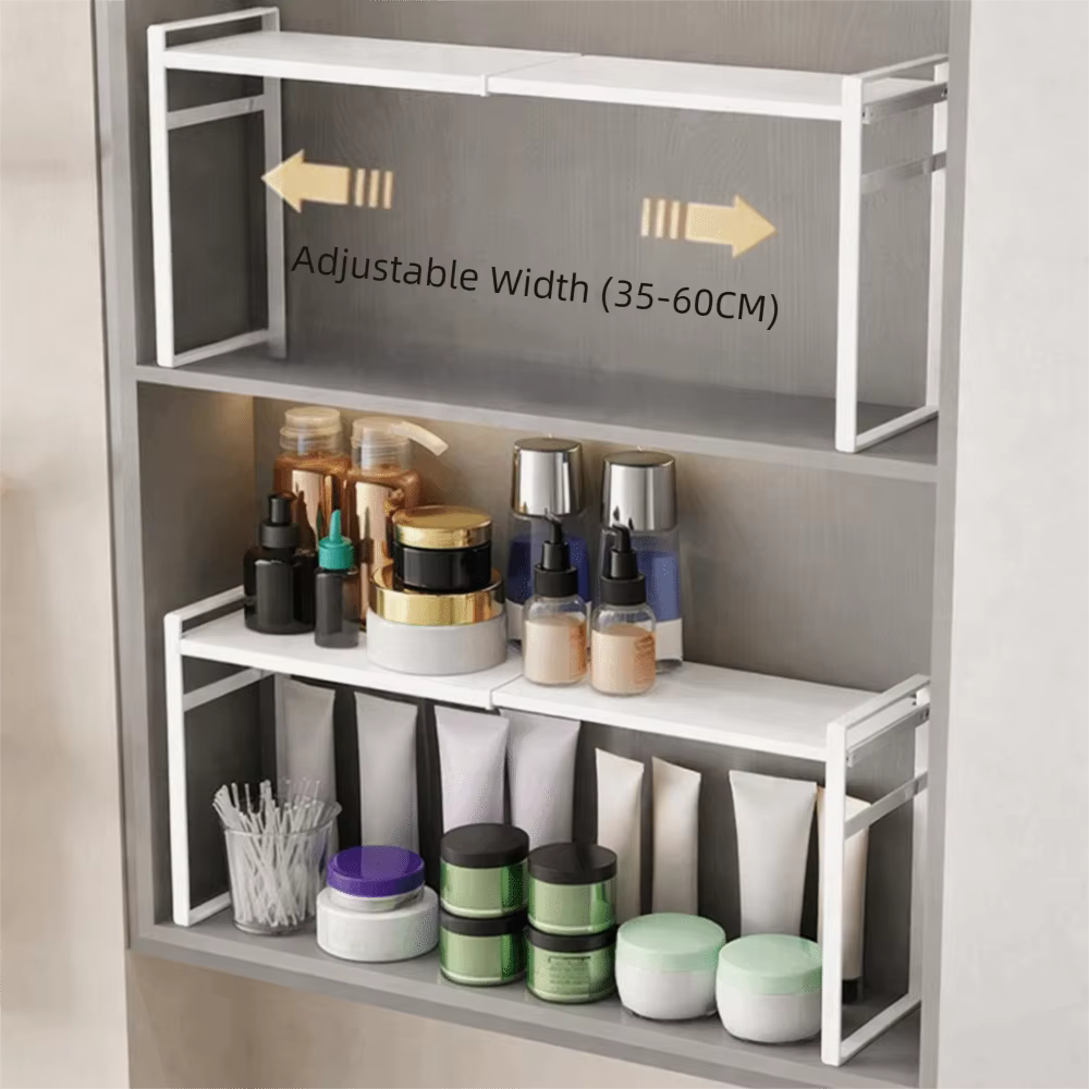 Étagère de rangement rétractable en fer