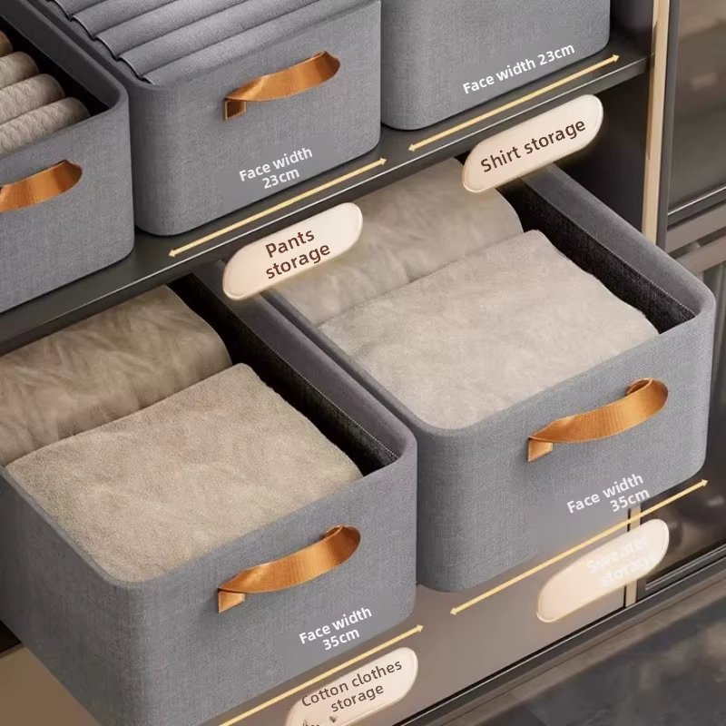 Boîte de rangement de placard Premium pour vêtements et pantalons