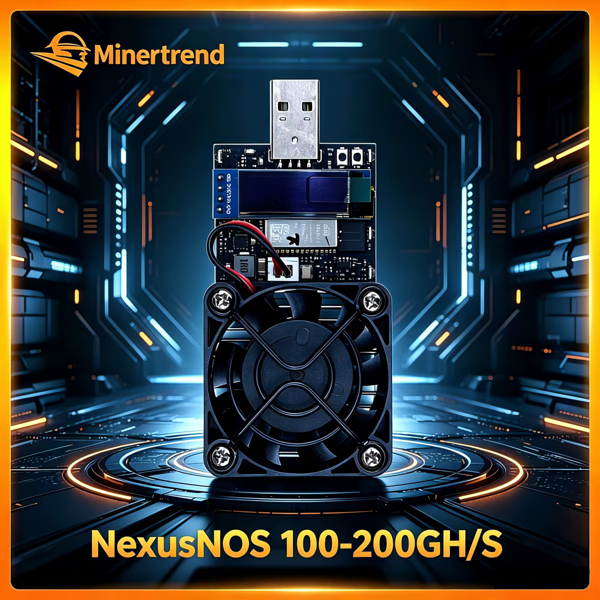 NexusNOS BTC Miner 2026 – Machine de minage à haut taux de hachage 100-200GH/S