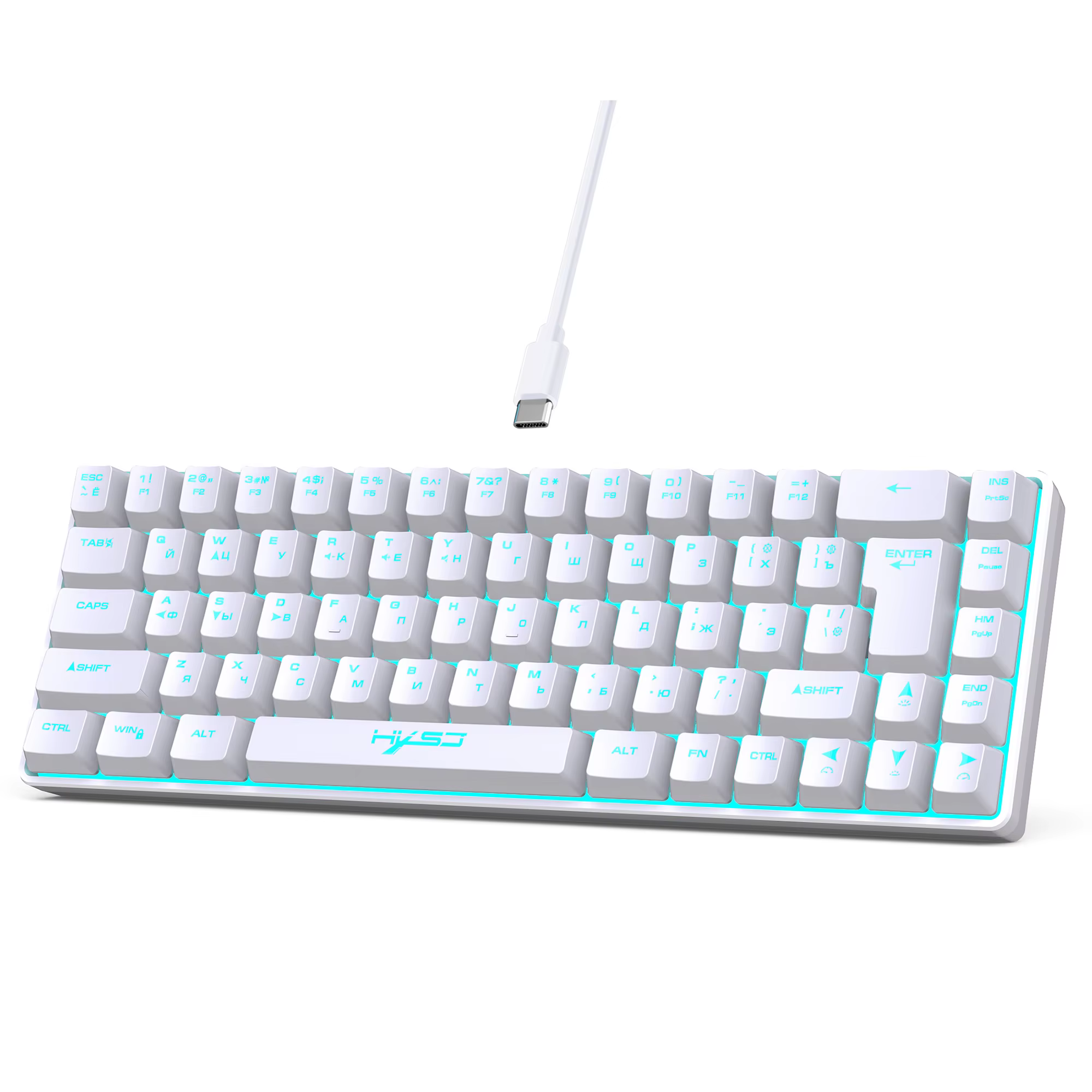 Clavier de jeu filaire avec 68 touches