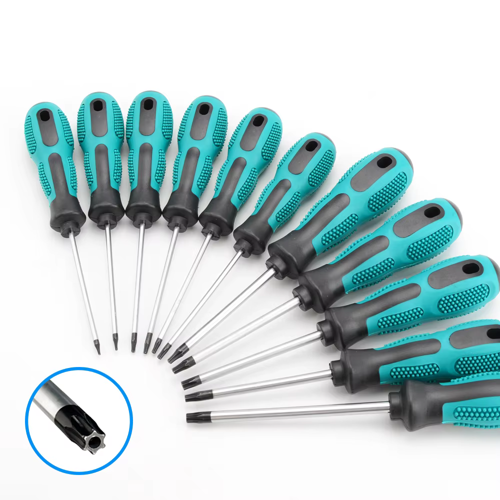 Jeu de tournevis Torx magnétiques de précision T5 T6 T7 T8 T9 T10 T15 T20 T25 T27 T30 Kit d'outils manuels de réparation de contrôleur de sécurité Torx
