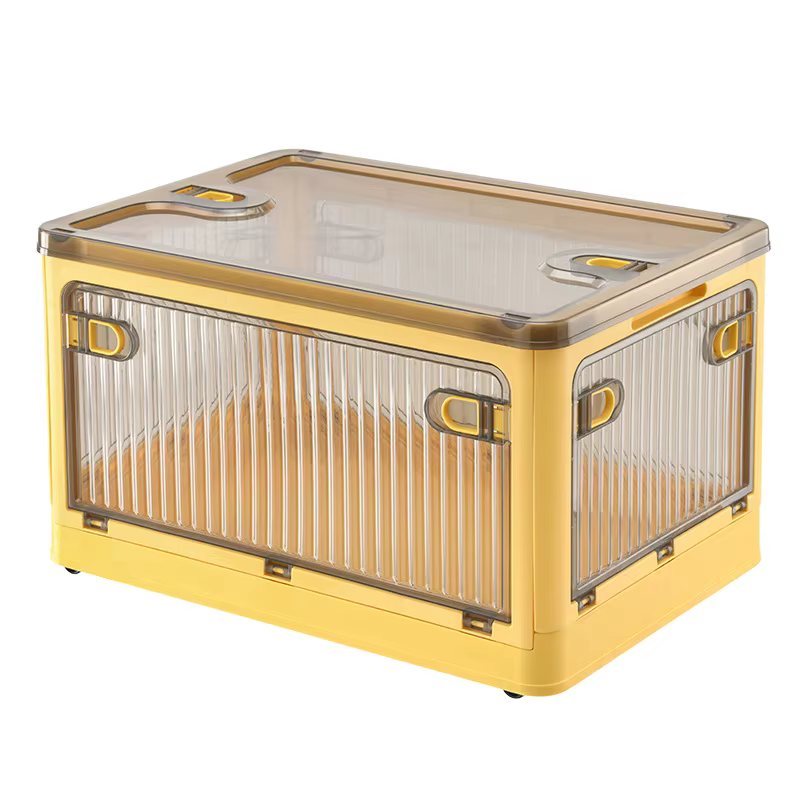 Boîtes de rangement pliantes en plastique Transparent