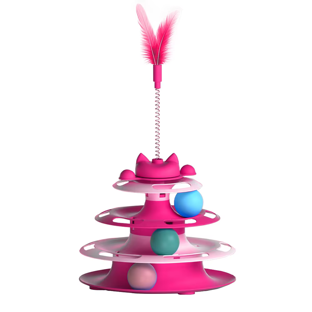 Jouets pour chats pour l'auto-entretien : plateau tournant interactif