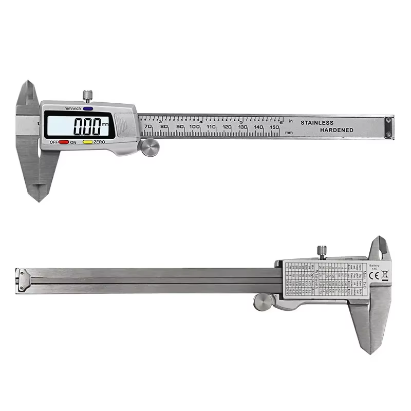 Outil de mesure pied à coulisse numérique en acier inoxydable 6 "150mm Messschieber Paquimetro Instrument