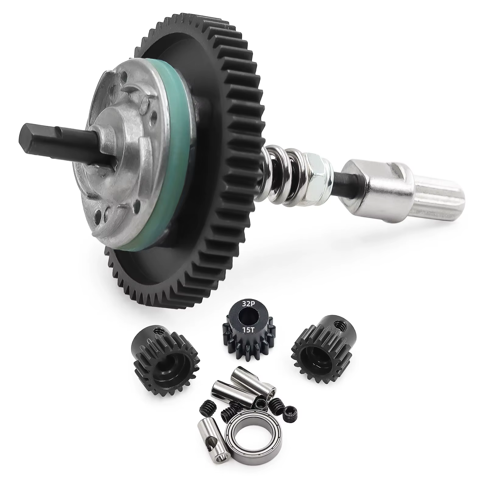 Mise à niveau des engrenages d'embrayage et de pignon en métal 54T 6878 (15T 17T 19T) pour les modèles Traxxas 1/10