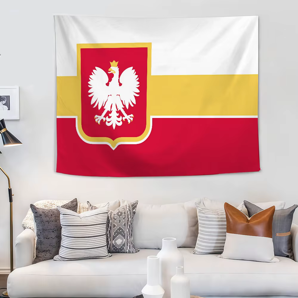 Drapeau de Pologne adapté aux fêtes d'anniversaire