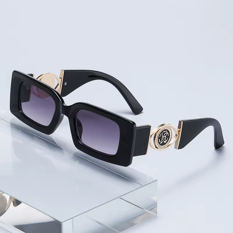 Lunettes de soleil carrées à petite monture pour femmes