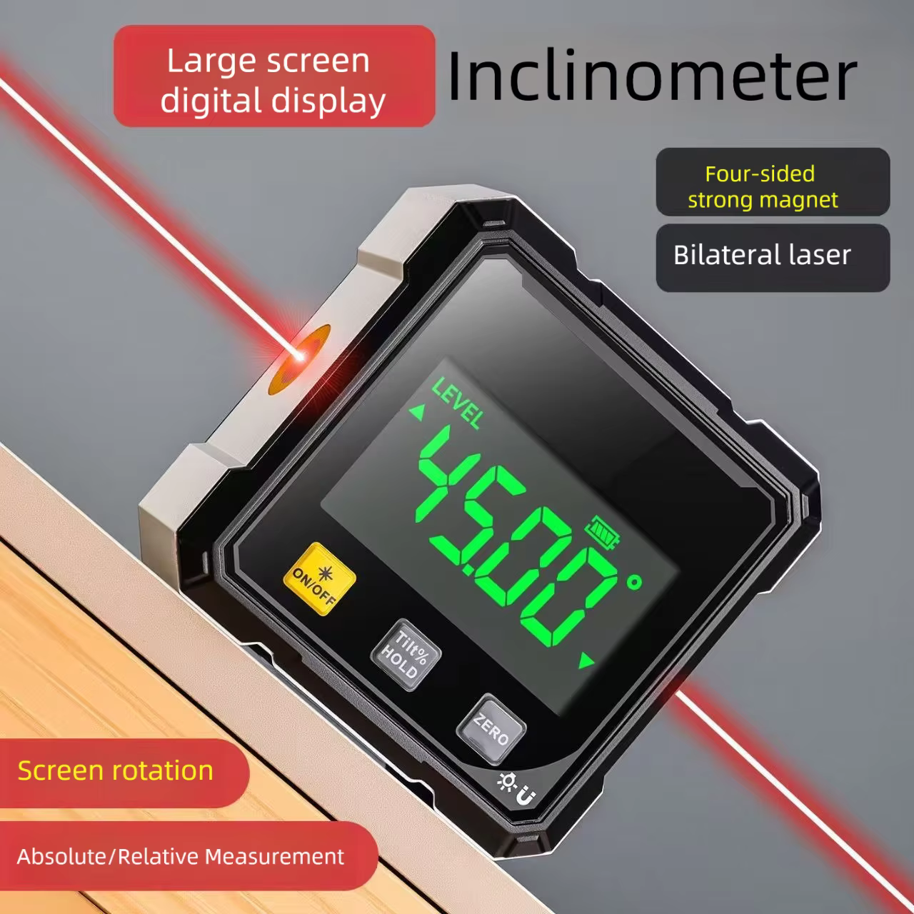 Inclinomètre laser magnétique