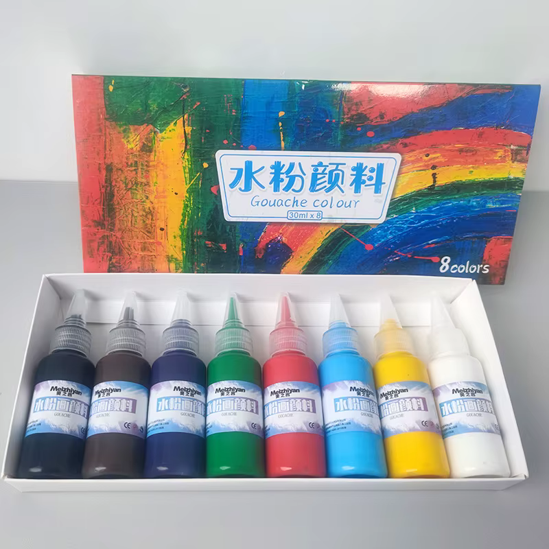 Ensemble de peinture Gouache 30ml/8 couleurs