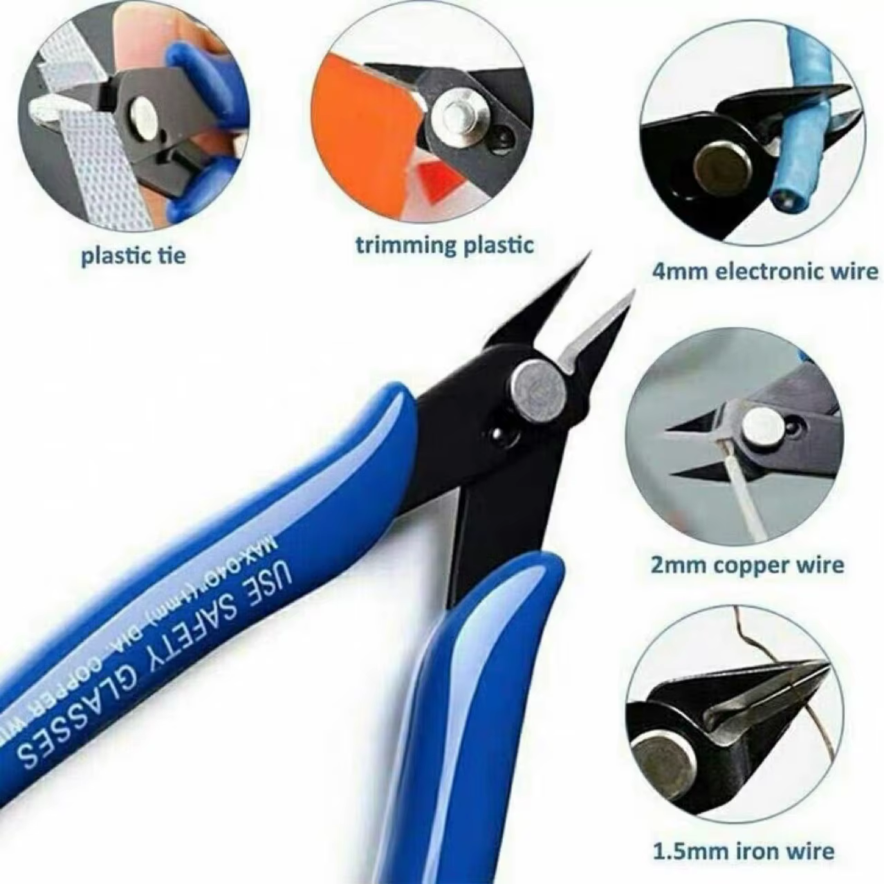 Pince coupante diagonale pour la fabrication de modèles – Outil de coupe latérale de précision pour projets d'artisanat et de bricolage