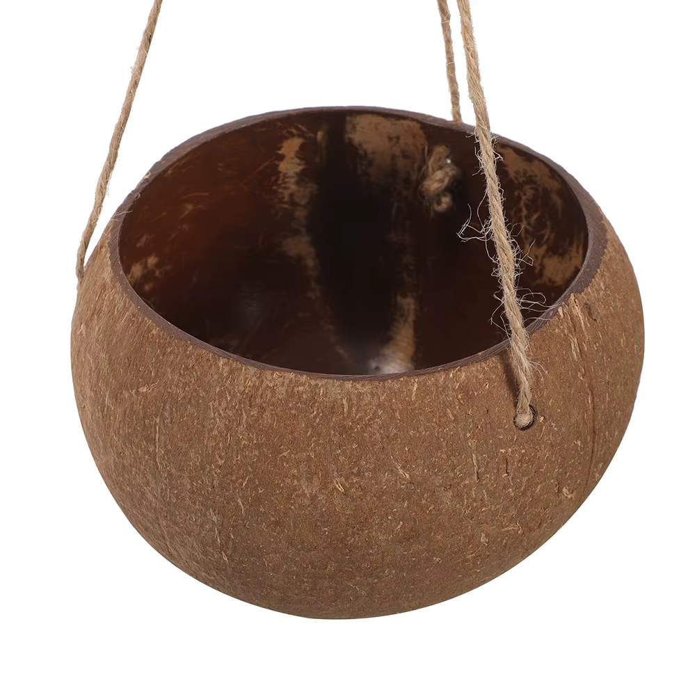Jardinière suspendue en coquille de noix de coco, plantes d'intérieur, Pot de fleur de balcon, décoration de maison, multifonctionnelle, polyvalente, conception de corde robuste